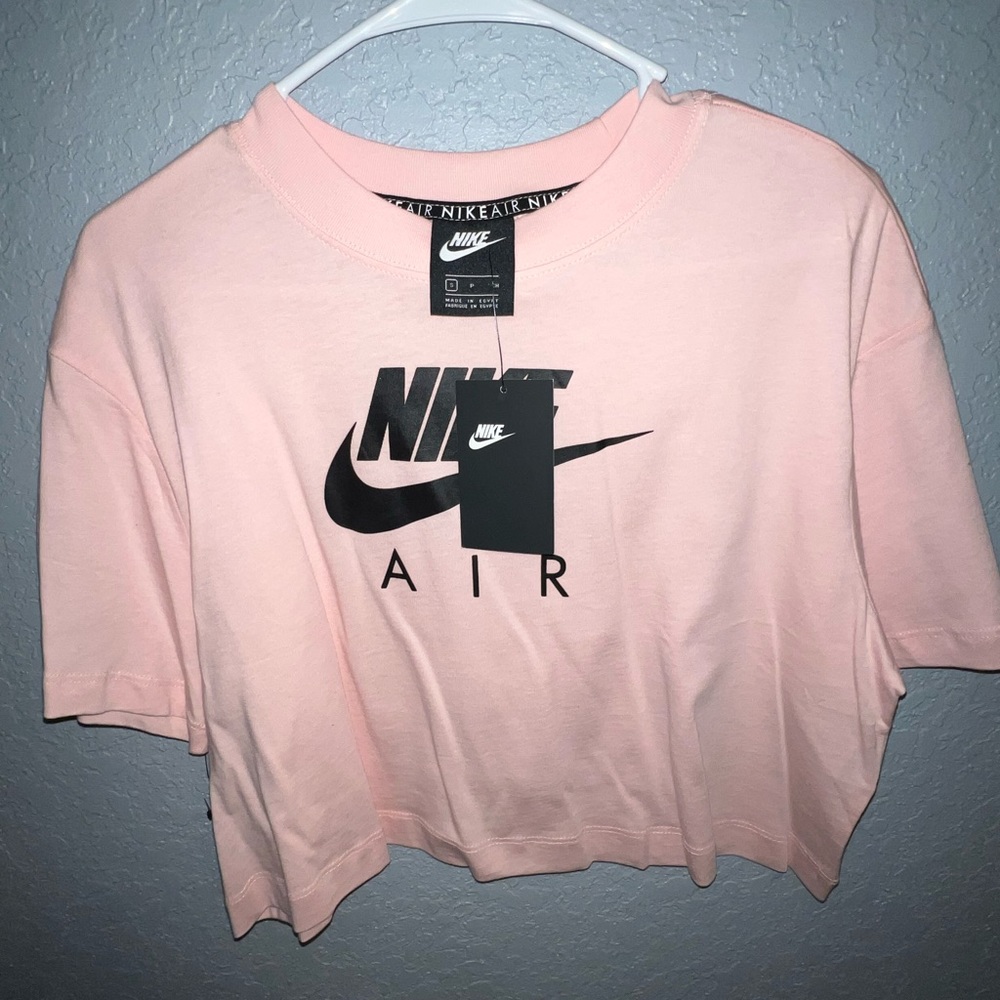 Pink Nike crop top